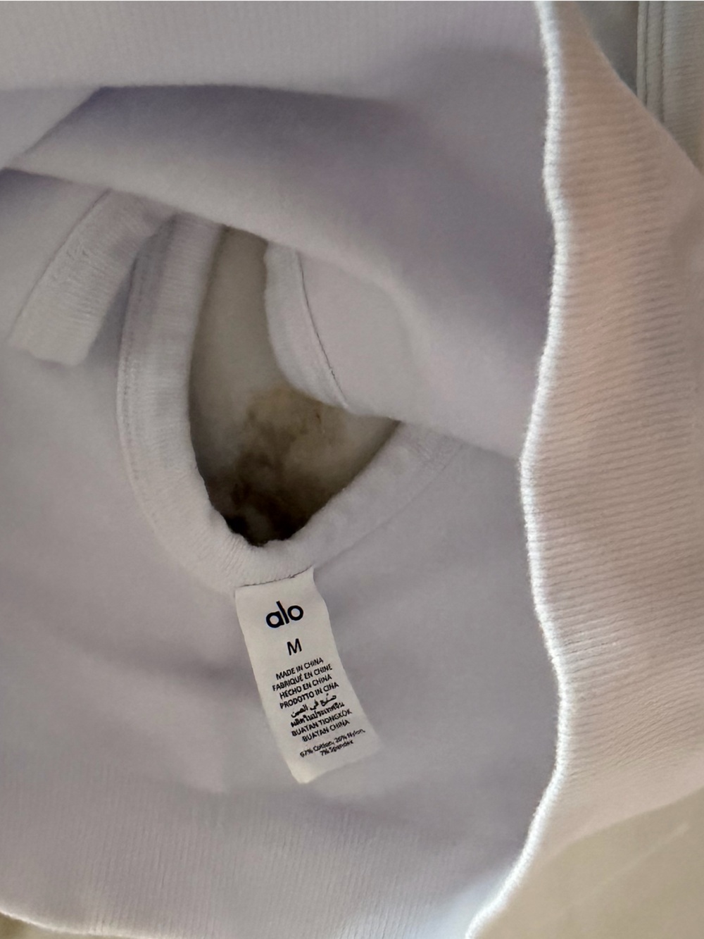 ALO yoga Seamless Scoop Neck Sports Bra - White - Picture 4 of 4